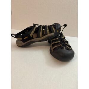 Keen Men's Newport H2 Black Stone Gray Sandals Waterproof USA 8.5 EU 41